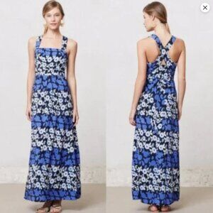 Anthropologie Maeve Anakena Floral Maxi Dress in Blue 4